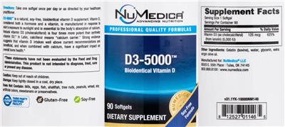 D3-5000 label
