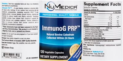 ImmunoG PRP label