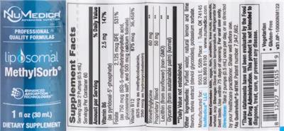 Liposomal MethylSorb label