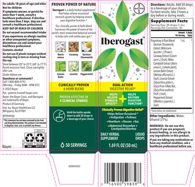Iberogast Liquid Drops label