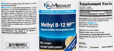 Methyl B-12 HP label