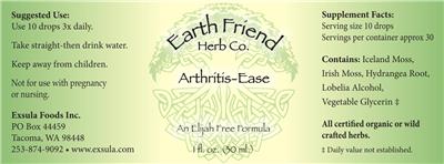 Arthritis-Ease label