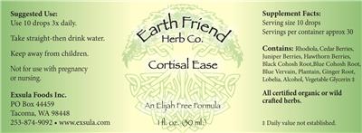 Cortisol Ease label