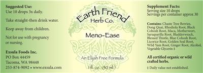Meno-Ease label