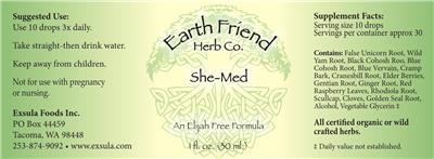 She-Med label