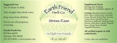 Stress-Ease label