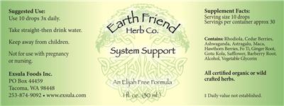 System Support label
