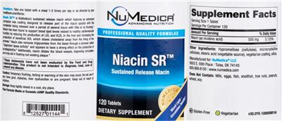 Niacin SR label
