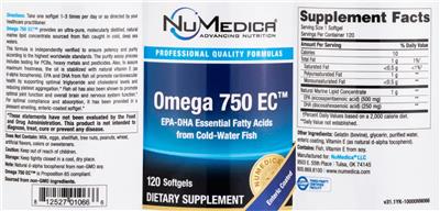 Omega 750 EC label