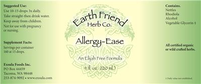 Allergy-Ease label
