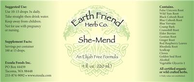 She-Mend label
