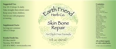 Skin Bone Repair label