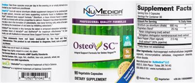 OsteoV SC label
