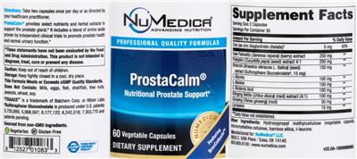 ProstaCalm label