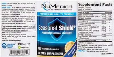 Seasonal Shield label