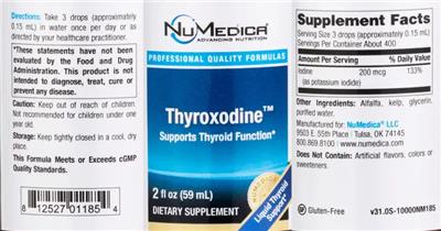 Thyroxodine label