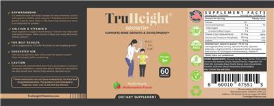 Growth Watermelon Flavor label