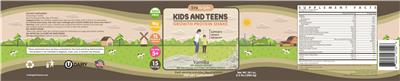 Kids And Teens Growth Protein Shake Vanilla label
