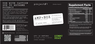 Amp-Nox Gummy Bear label