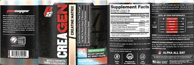 Creagen Creatine Matrix Rocket Pop label