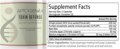 Toxin Defense label