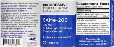 SAMe-200 200 mg label