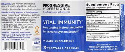 Vital Immunity label