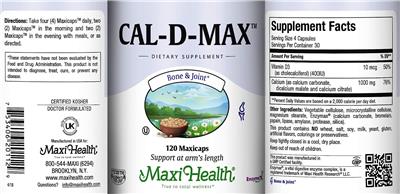 Cal-D-Max label