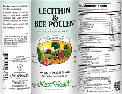 Lecithin & Bee Pollen label