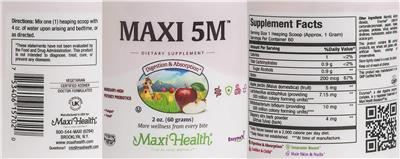 Maxi 5M label
