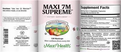 Maxi 7M Supreme label