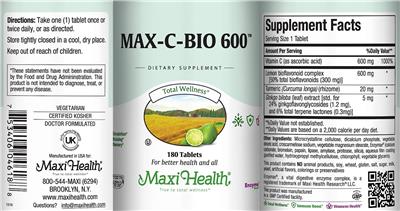 Max-C-Bio 600 label