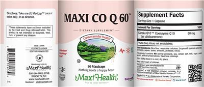Maxi Co Q 60 label