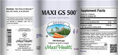 Maxi GS 500 label