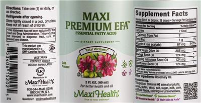 Maxi Premium EFA label