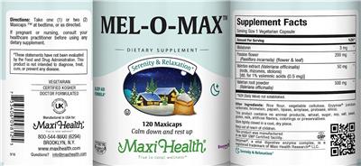 Mel-O-Max label