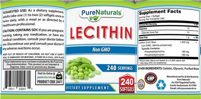 Lecithin label