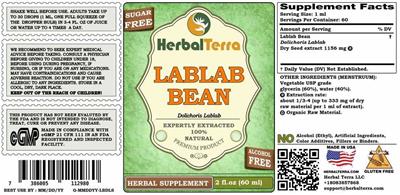 Lablab Bean Alcohol Free label