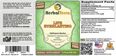 Life Everlasting Alcohol Free label