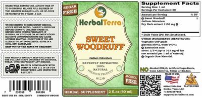 Sweet Woodruff Alcohol Free label