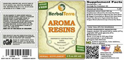Aroma Resins label