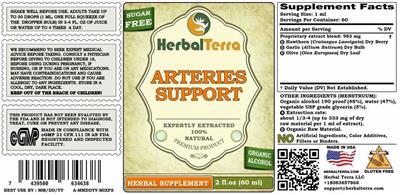 Arteries Support label