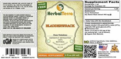 Bladderwrack Sugar Free label