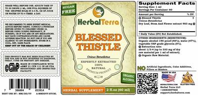 Blessed Thistle label