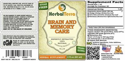 Brain and Memory Care label