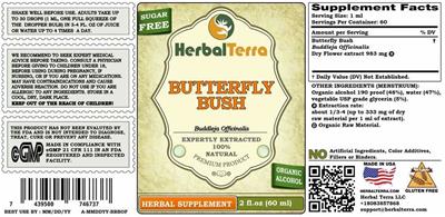 Butterfly Bush label