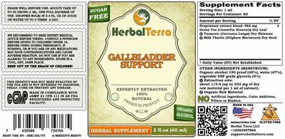 Gallbladder Support label