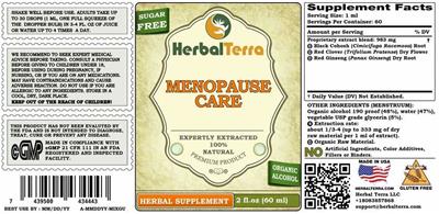 Menopause Care label
