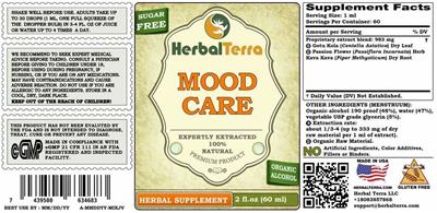 Mood Care label