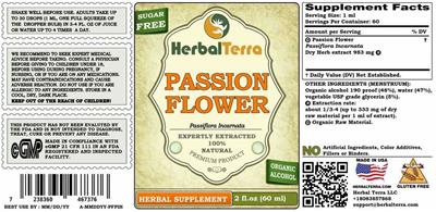 Passion Flower label